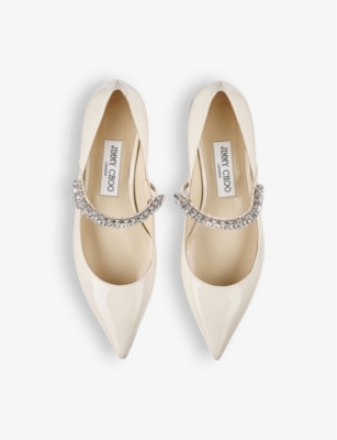 Jimmy Choo Bing Ballet Pumps In Linen