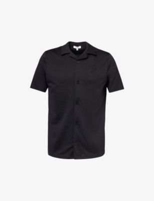ARNE: Chevron-textured relaxed-fit stretch-woven shirt