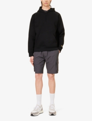 Shop Arne Men's Grey Drawstring-waist Stretch-woven Cargo Shorts