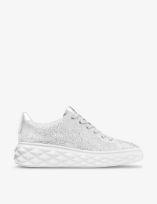 Jimmy Choo Diamond Light Sneakers In X Crystal Mix