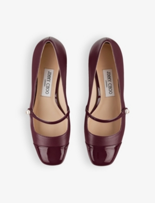 Jimmy Choo 'mary Jane Elisa In Garnet/garnet