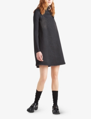 Prada Versatile Stretch Turtleneck Top With Long Sleeves In Black