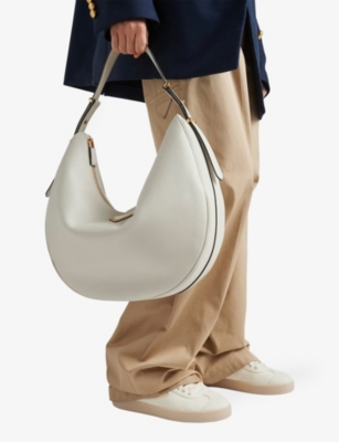 Prada Womens Neutral Brand-patch Leather Low-top Trainers In Neutral