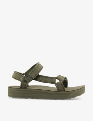 Shop Teva Women's Green Midform Universal Recycled-polyester Sandals