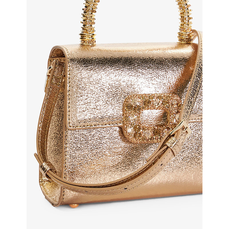 Shop Dune Rose Gold-synthetic Bolenna Metallic Crossbody Bag