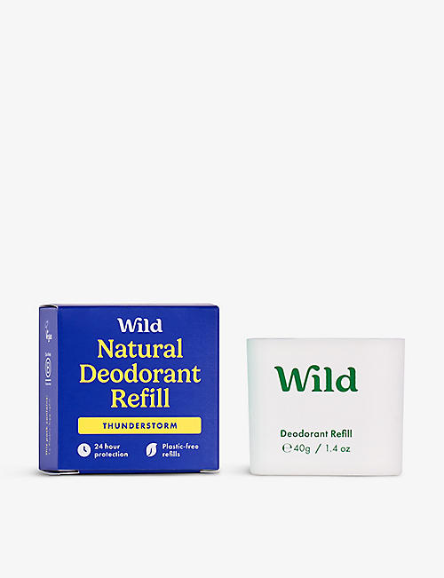WILD: Thunderstorm natural deodorant refill 40g