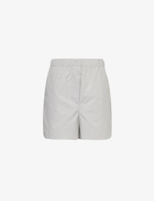 THE FRANKIE SHOP: Lui elasticated-waist cotton-poplin shorts