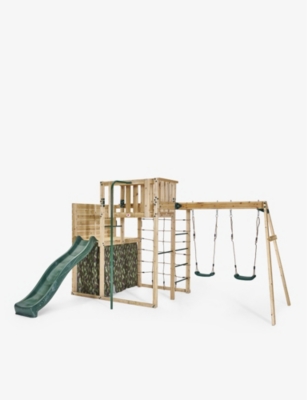 PLUM: Climbing Cube extra-large wooden outdoor playset 424cm