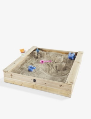 PLUM: Square Wooden Outdoor Sandpit 113cm