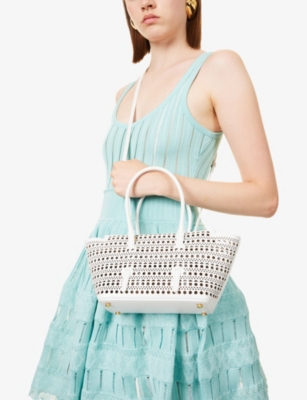 ALAIA: Neo Mina 20 leather top-handle bag