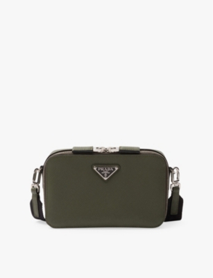 PRADA: Brique leather shoulder bag