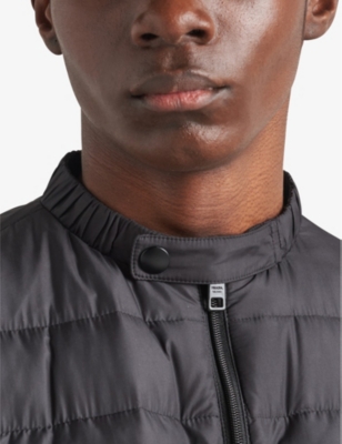 PRADA: Triangle-logo technical shell-down jacket
