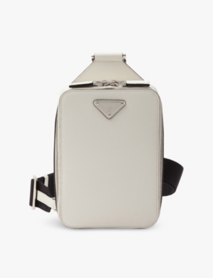 Prada Brique Schultertasche In White