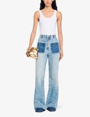 Sandro Astrale Tank Top In Naturels