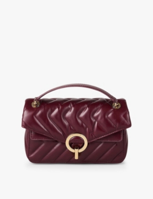 SANDRO: YZA Small leather shoulder bag