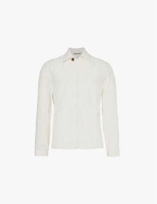 MARANE: Patch-pocket regular-fit linen shirt