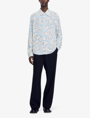 SANDRO: Cameillia floral-print woven shirt