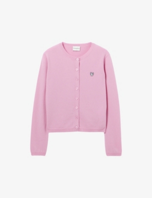 Claudie Pierlot Wool Jean Toto Cardigan In Roses