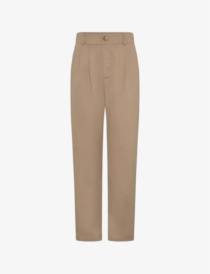 OMNES: Cinnamon straight-leg relaxed-fit stretch-woven trousers