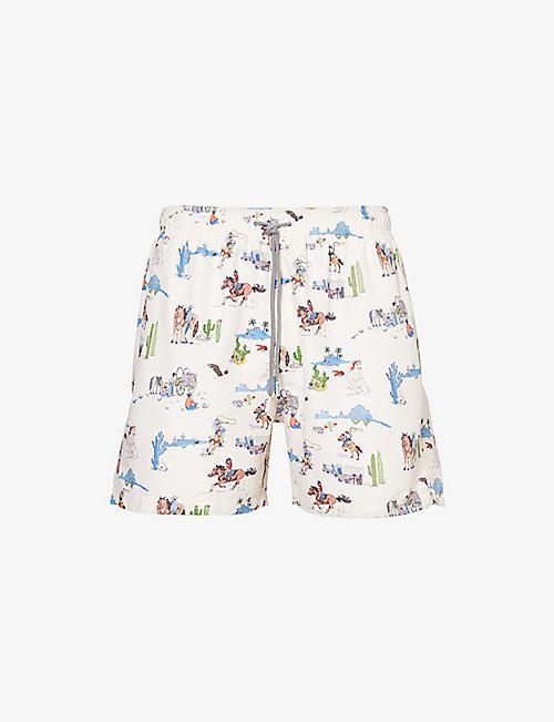 BOARDIES: Wild West recycled-polyester swim shorts
