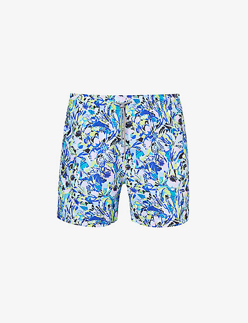 BOARDIES: Amelia graphic-print recycled-polyester swim shorts