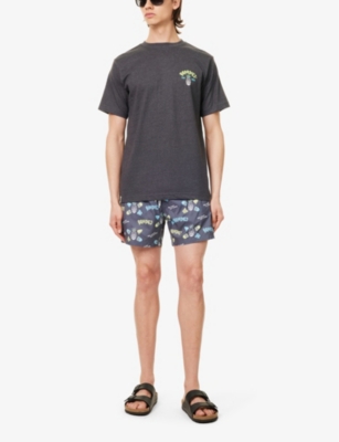Boardies No Pain No Gain Printed Cotton-blend T-shirt In Grey Multi