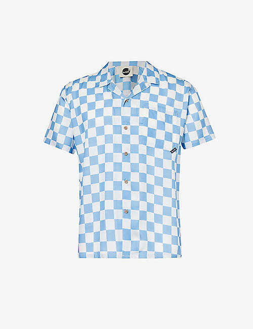 BOARDIES: Checked-print relaxed-fit woven shirt