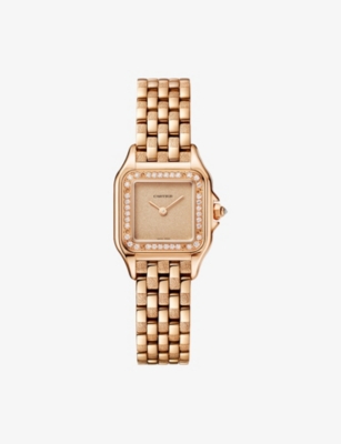 Cartier Wjpn0058 Trouserhère De  Watch Small 18ct Rose-gold And 0.26ct Brilliant-cut Diamond Quartz Watc
