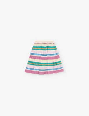 MOLO: Bess stripe-print woven skirt 3-12 years