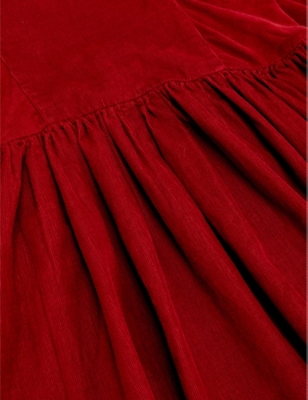 Molo Caiosi Cotton Corduroy Dress In Velvety
