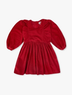 Molo Caiosi Cotton Corduroy Dress In Velvety