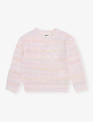 MOLO: Gaylen stripe-print knitted jumper 3-12 years