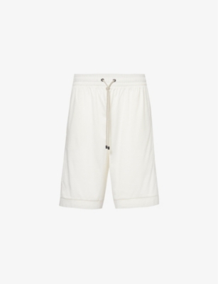 Zimmerli Mens Cloud White High-rise Regular-fit Cotton-jersey Pyjama Shorts