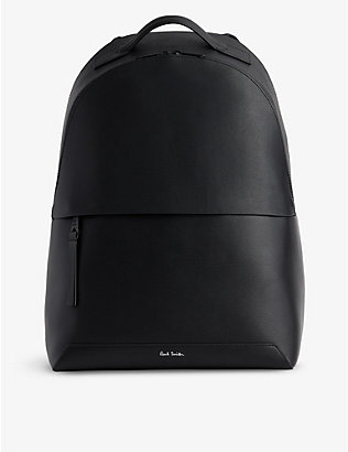 PAUL SMITH: Logo-embellished leather backpack