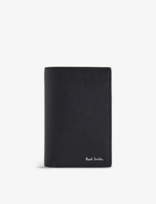 PAUL SMITH: Graphic-print leather card holder