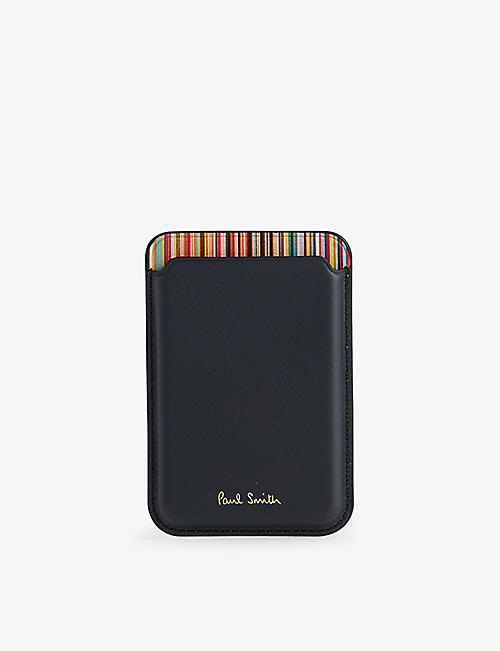 PAUL SMITH: iPhone 15 Pro MagSafe woven-blend card holder
