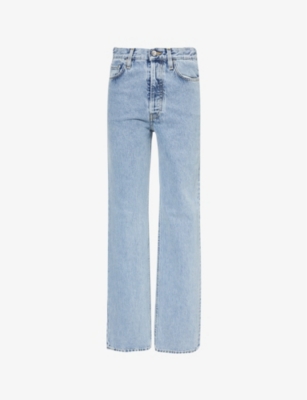 TOTEME: Classic wide-leg high-rise organic-cotton denim jeans