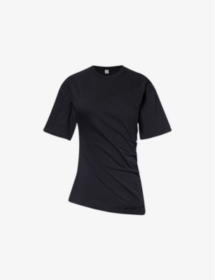 TOTEME: Twisted relaxed-fit organic-cotton jersey T-shirt