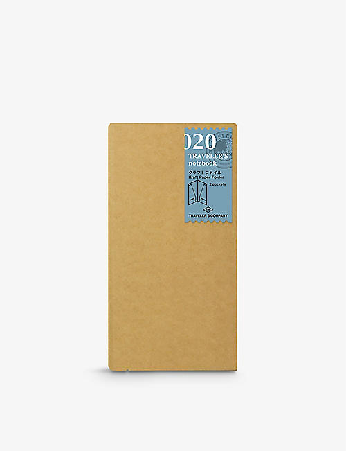 TRAVELER'S COMPANY: Kraft refill paper folder 020 21cm x 22cm