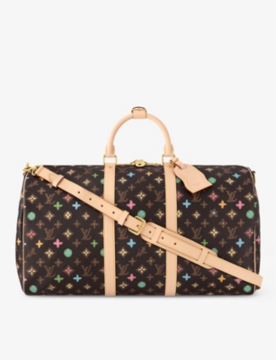 LOUIS VUITTON: Keepall Bandoulière 50 coated-canvas top-handle bag