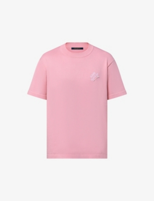 LOUIS VUITTON: Pin-embellished cotton-jersey T-shirt