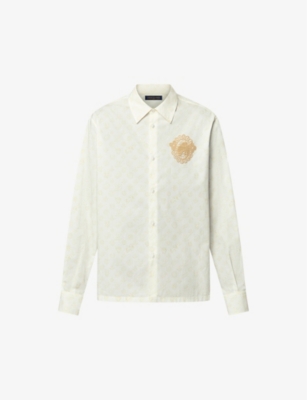 LOUIS VUITTON: Monogram brand-print regular-fit cotton shirt