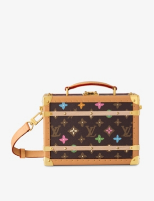 LOUIS VUITTON Handle Trunk logo embellished coated canvas and leather cross body bag Selfridges