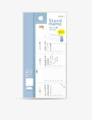 MIDORI: Memo pad and stand 22cm x 11.4cm