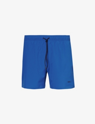 BOSS: Logo-embellished regular-fit recycled-polyester swim shorts
