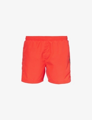 BOSS: Logo-print regular-fit recycled-polyester swim shorts