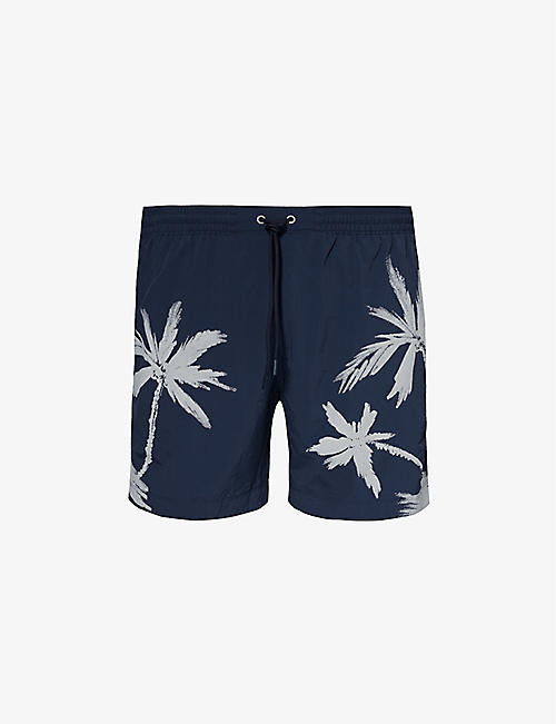 BOSS: Logo-embellished regular-fit recycled-polyester swim shorts