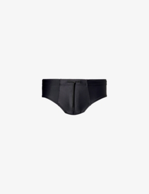 Shop Cdlp Mens Low-rise Stretch-recycled Nylon Swim Briefs Black