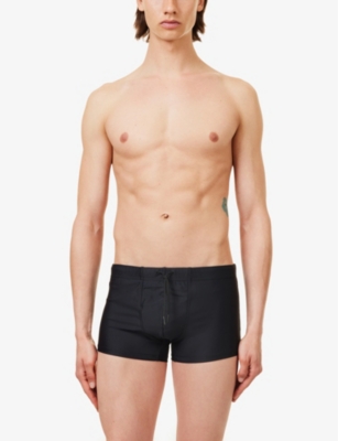 Shop Cdlp Men's Black Elasticated-waistband Swim Briefs