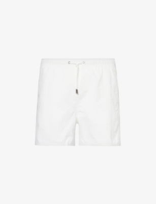 Shop Cdlp Mens Drawstring-waist Three-pocket Recycled-polyamide Swim Shorts White